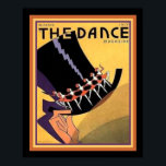 Póster Cobrir "The Dance" (1920) 16 x 20<br><div class="desc">Cobrir de chapéu de primeira linha com Deco de Arte exclusivo para a revista Dance ca 1920-ish</div>
