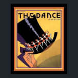 Póster Cobrir "The Dance" (1920) 16 x 20<br><div class="desc">Cobrir de chapéu de primeira linha com Deco de Arte exclusivo para a revista Dance ca 1920-ish</div>