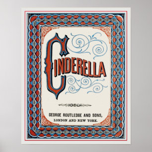 Poster Cobrir Vintage Book Cinderella