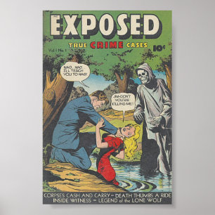 Poster Cobrir Vintage Comic