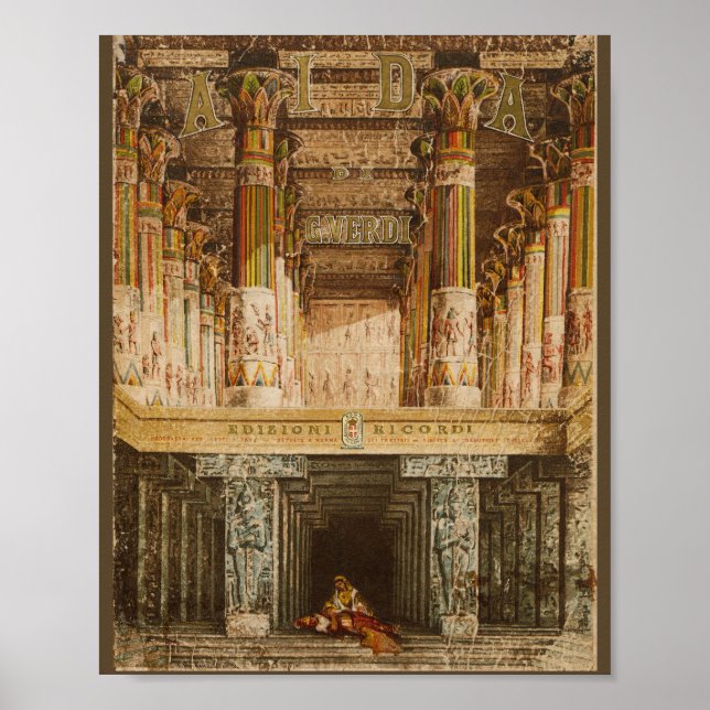 Poster Cobrir Vocal Aïda (1872) (Frente)