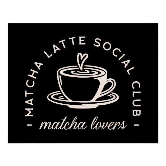Póster Cocha latte amantes aspas (Frente)