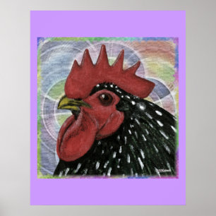 Póster Cochim:  Cabeça de galo decorativa