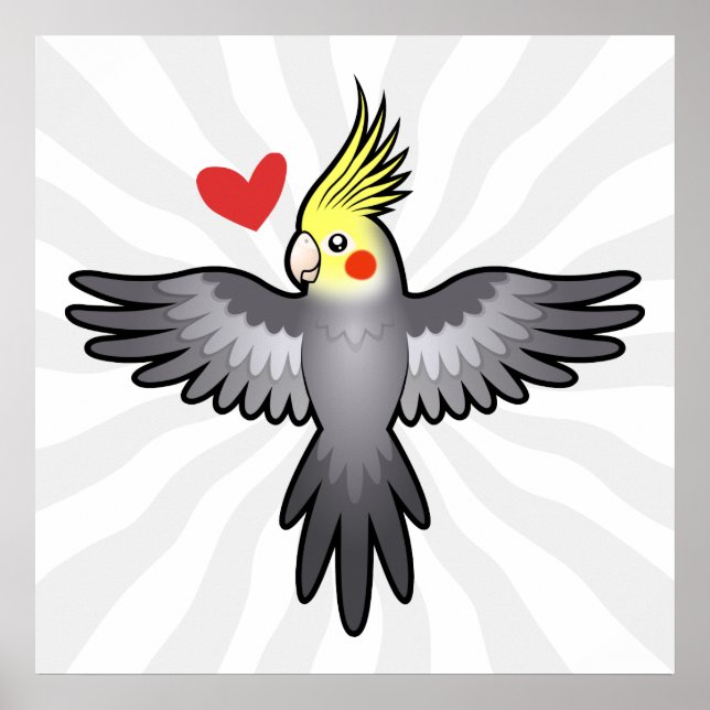 Póster Cockatiel Love (Frente)