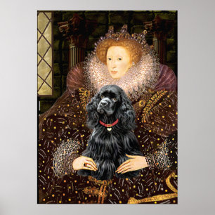 Poster Cocker (preto) - Rainha