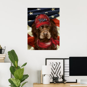 Poster Cocker Spaniel Americano