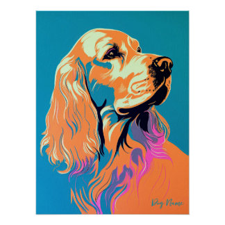 Póster Cocker Spaniel Dog 002 - Bruno Pokopen