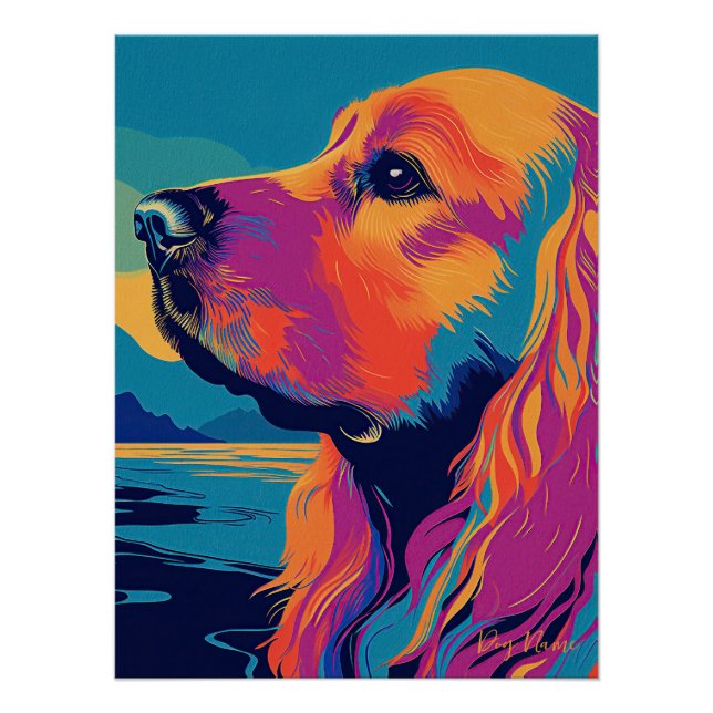 Póster Cocker Spaniel Dog 003 - Bruno Pokopen (Frente)