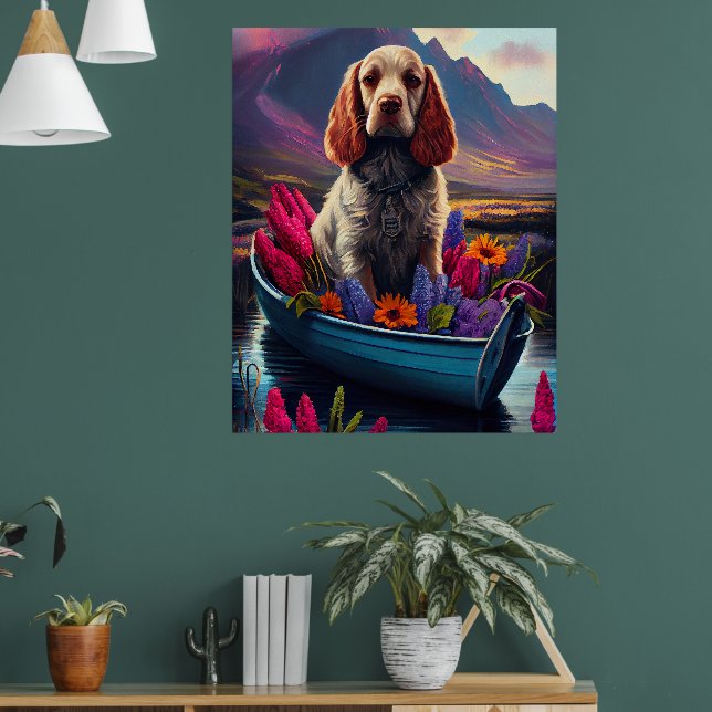 Poster Cocker Spaniel em um remo: Uma aventura cêntrica (Sala de Estar 1)