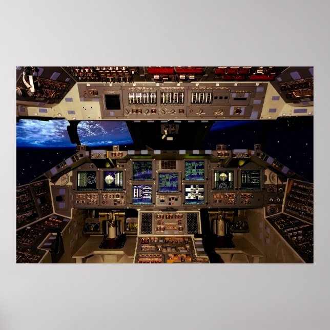 PÓSTER COCKPIT DA NAVEGAÇÃO ESPACIAL (Frente)
