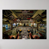 Cockpit de jato comercial