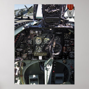 POSTER COCKPIT DE SPITFIRO