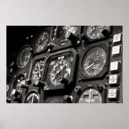 Poster Cockpit e comandos do bombeiro