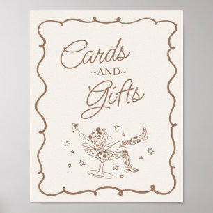 Poster Cocktails e vaquinhas rodeios Cartões e presentes