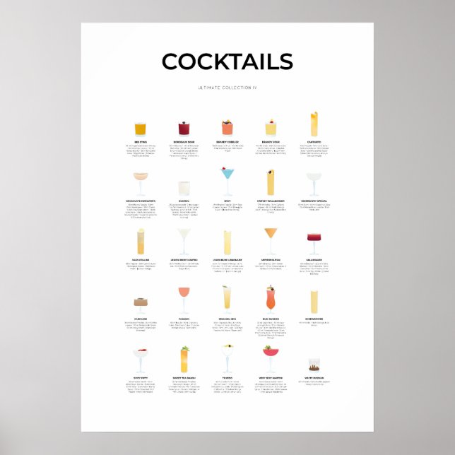 Poster Cocktails Ultimate Collection IV (Frente)