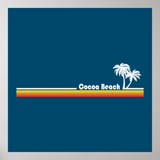 Poster Cocoa Beach Florida (Frente)