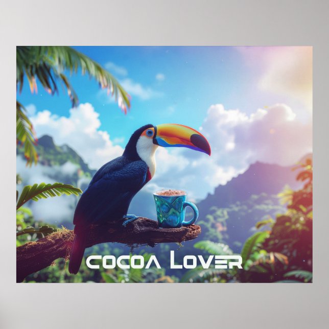 POSTER COCOA LOVER - TOUCAN (Frente)