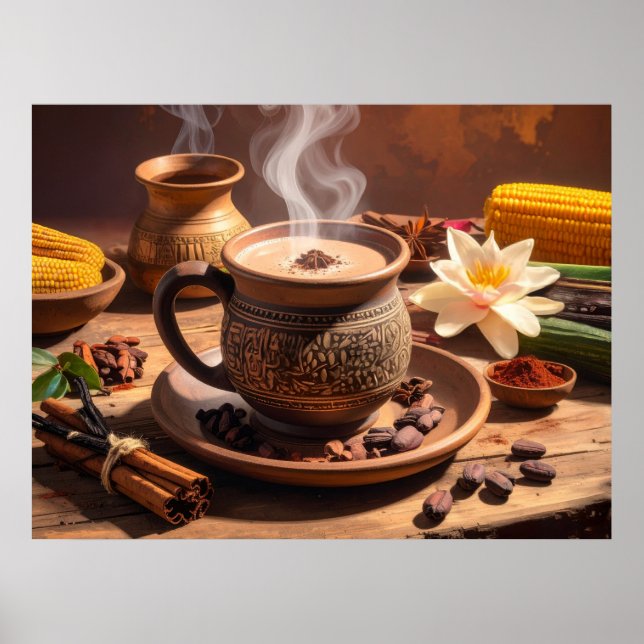 POSTER COCOA - MAYA - AZTEC (Frente)