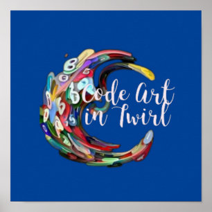 Poster Code Art in Twirl