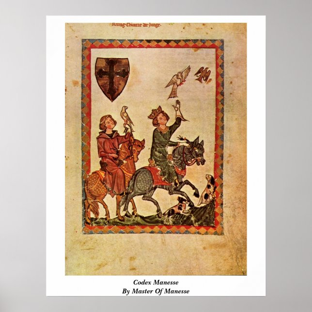 Póster Codex Manesse Por Mestre De Manesse (Frente)