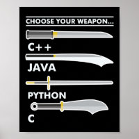 Codificação do programador Escolha sua Arma C Java
