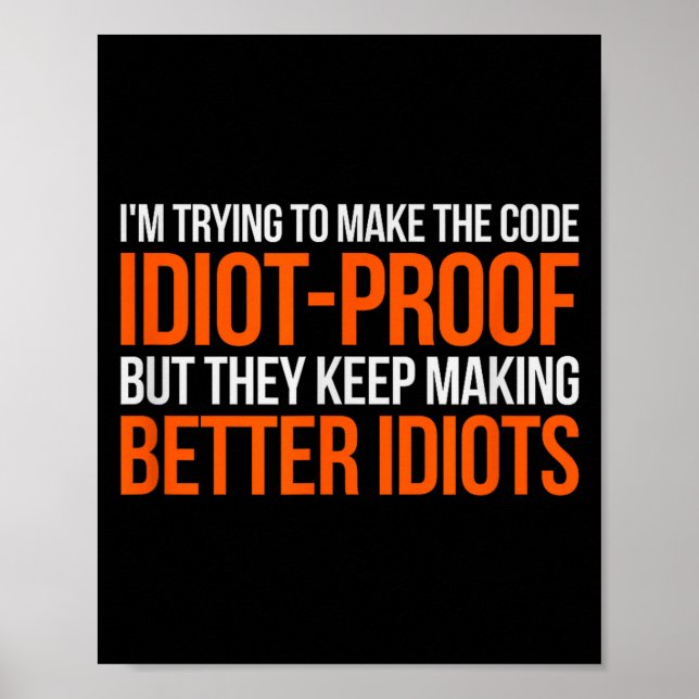 Poster Código à Prova de Idiotas _ Programação de Computa (Frente)