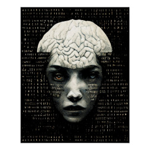 Póster Código Binário do Matrix Man
