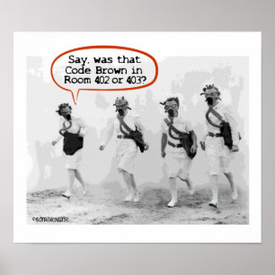 Póster Código Brown para Enfermeiros