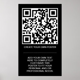 Póster código customizável de QR