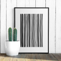 Código de barras de abstrato preto e branco. Linha