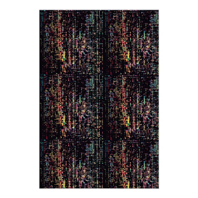 Póster código de computador escrito em smole (Frente)