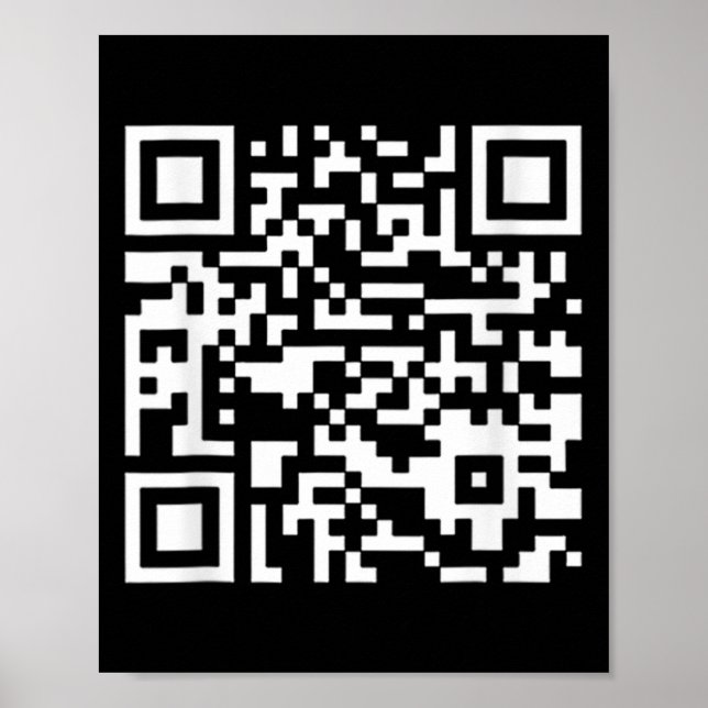 Poster Código de Dança do Presidente Trump Qr Engraçado ( (Frente)