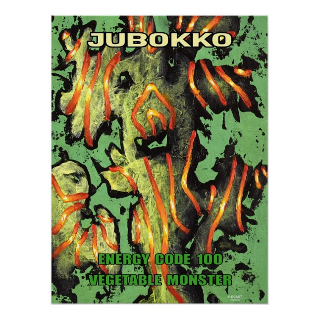 Póster Código de Energia 100 – Monstro Vegetal "Jubokko"  (Frente)