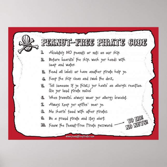 Póster Código de Pirato Sem Amendoim (Poster) (Frente)