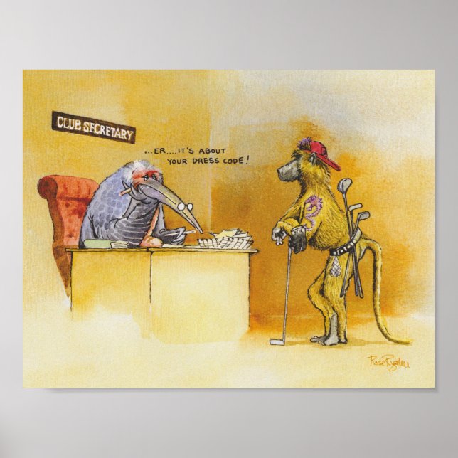 Poster Código de vestimenta (Frente)