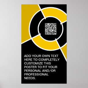 Póster código do bullseye QR das laranjas