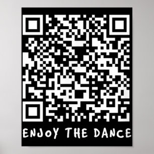 Poster Código Interativo Funny Qr Trump Dancing _1