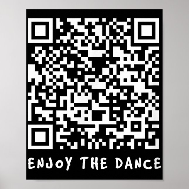 Poster Código Interativo Funny Qr Trump Dancing _1 (Frente)