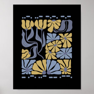 Poster Código Morse 8647 Sutil Anti Trump 86 47 Floral Bo