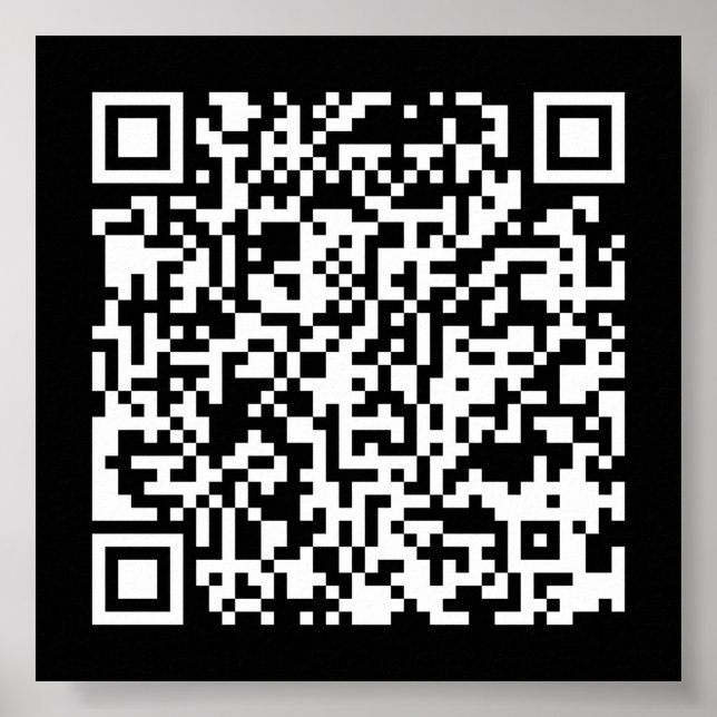 Poster Código QR Criado instantaneamente (digitando seu U (Frente)