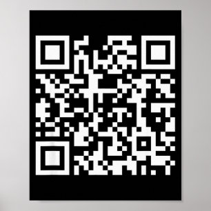 Poster Código Qr Engraçado Não Seja Uma Pequena Btch Dize