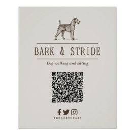 Póster Código QR Personalizado para Acompanhar Negócios