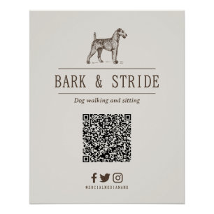 Póster Código QR Personalizado para Acompanhar Negócios