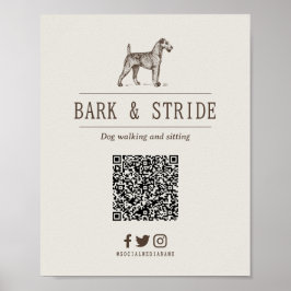 Poster Código QR Personalizado para Acompanhar Negócios