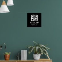 Código QR personalizável e design de texto editáve