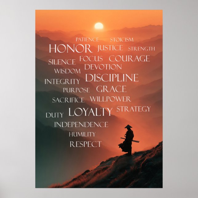 Poster Código Samurai: O Caminho Bushido (Frente)