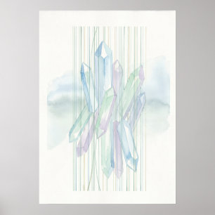 Poster Códigos de Luz de Cristal Arte de Cura de Energia