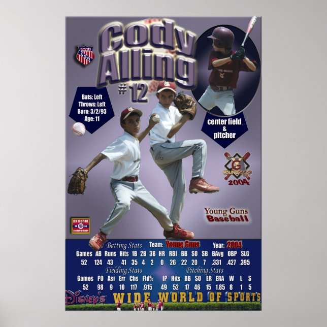 Poster Cody Alling (Frente)