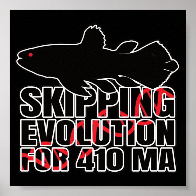 Poster Coelacanths Coelacanth Living Fossil - Marine Geek (Frente)