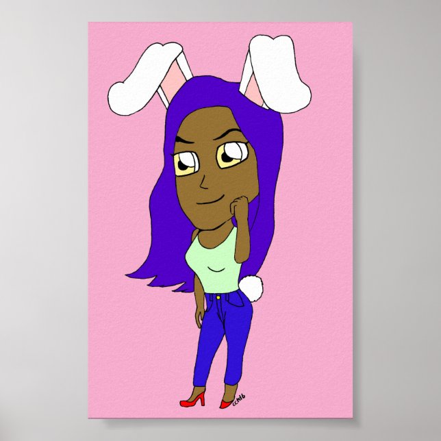 Poster Coelhinha Chibi (Frente)